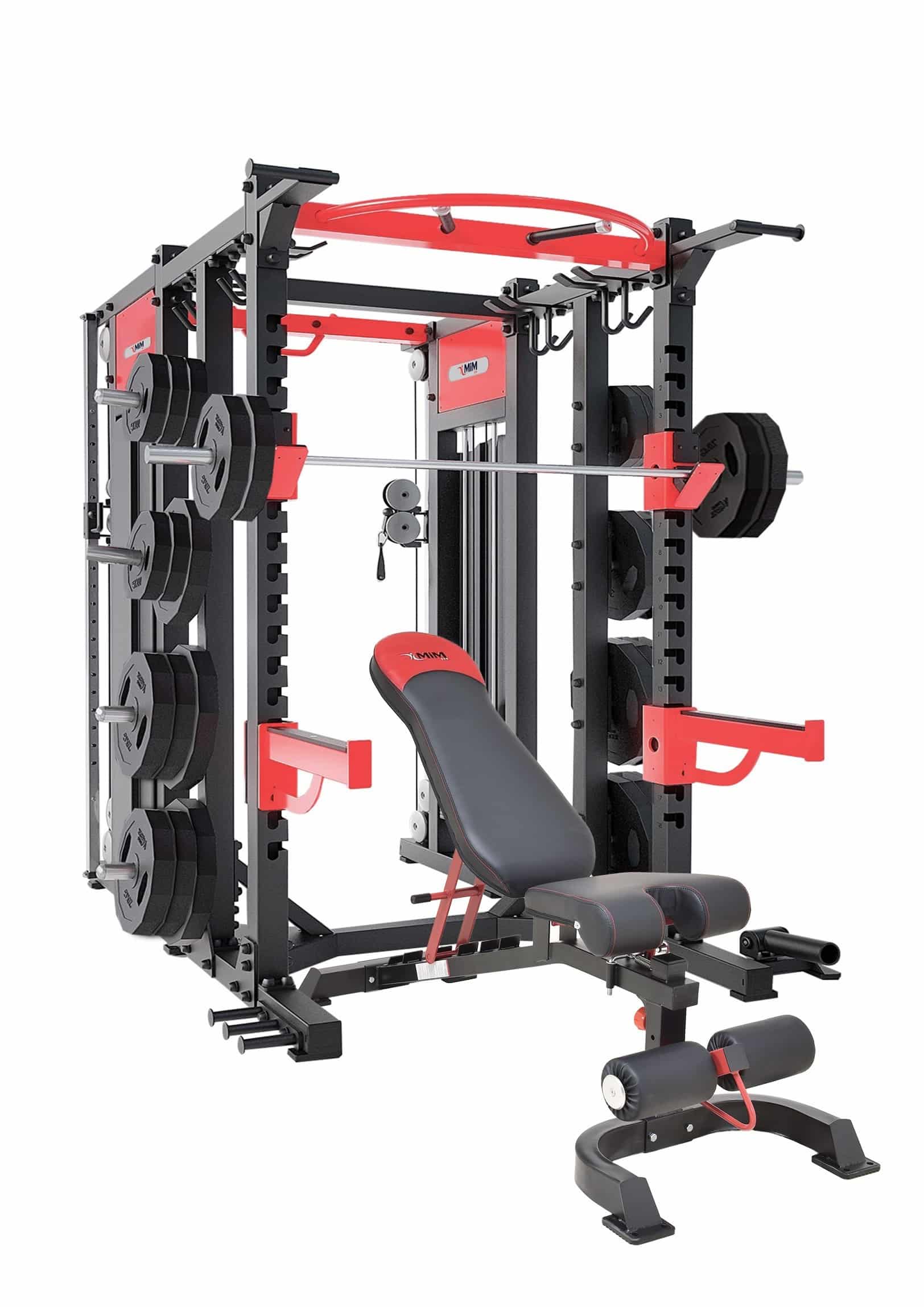 MiM USA Macho 1001, Commercial Power Rack Combo