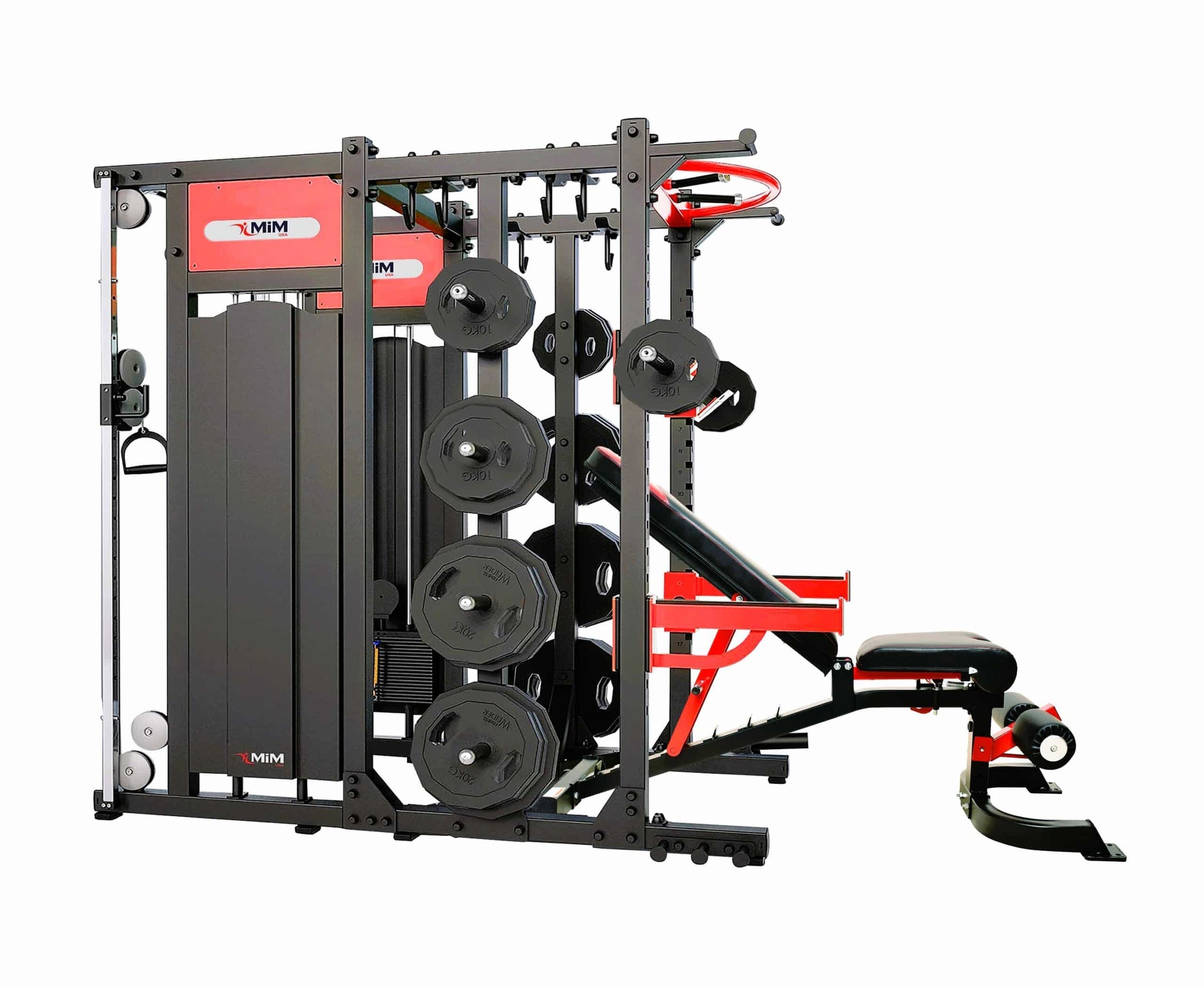 MiM USA Macho 1001, Commercial Power Rack Combo