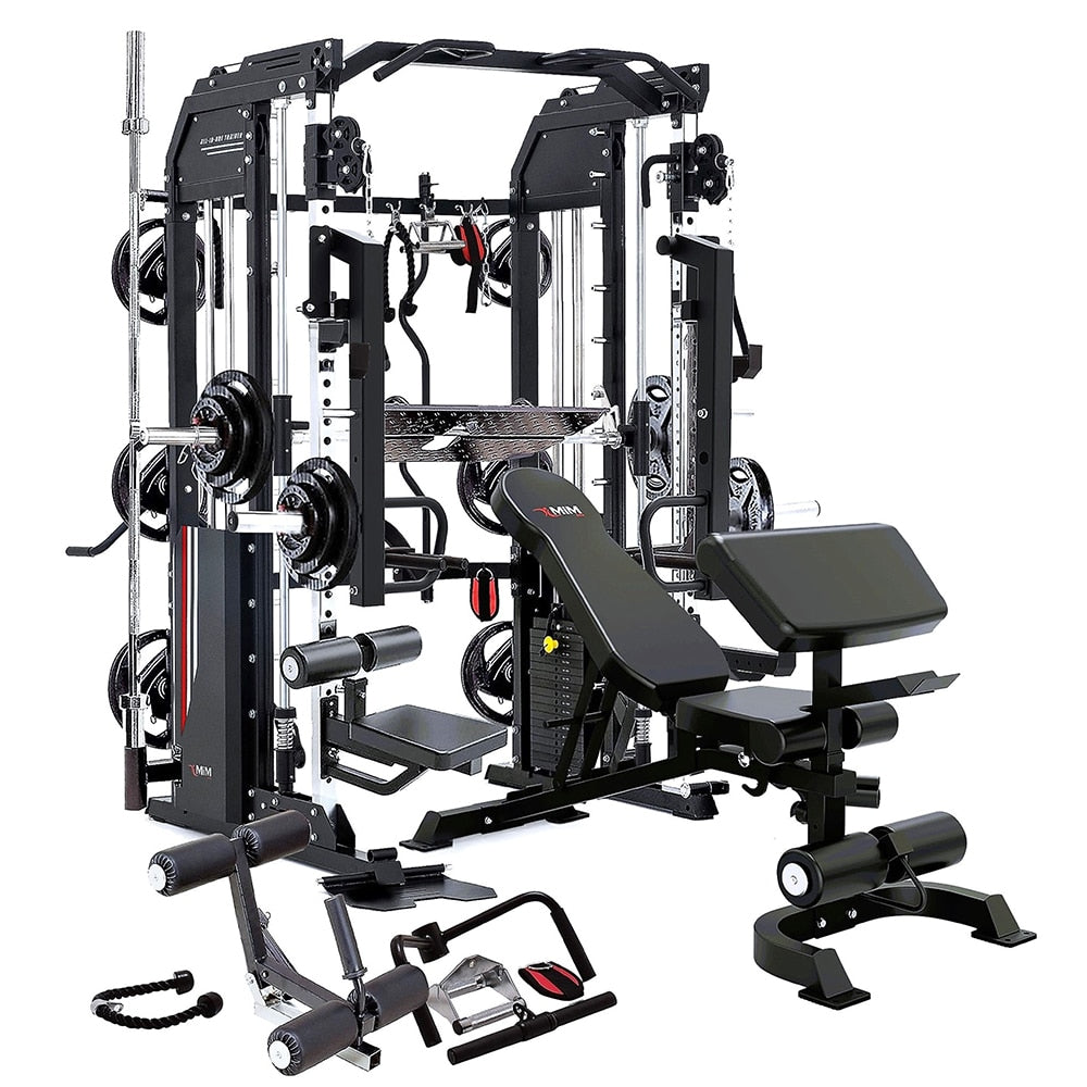 MiM USA Hercules EX, All in One Gym Trainer w/ 400 Lb Weight Stack, Full Attachment, Lifetime Warranty