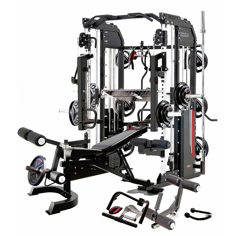 MiM USA Hercules EX, All in One Gym Trainer w/ 400 Lb Weight Stack, Full Attachment, Lifetime Warranty