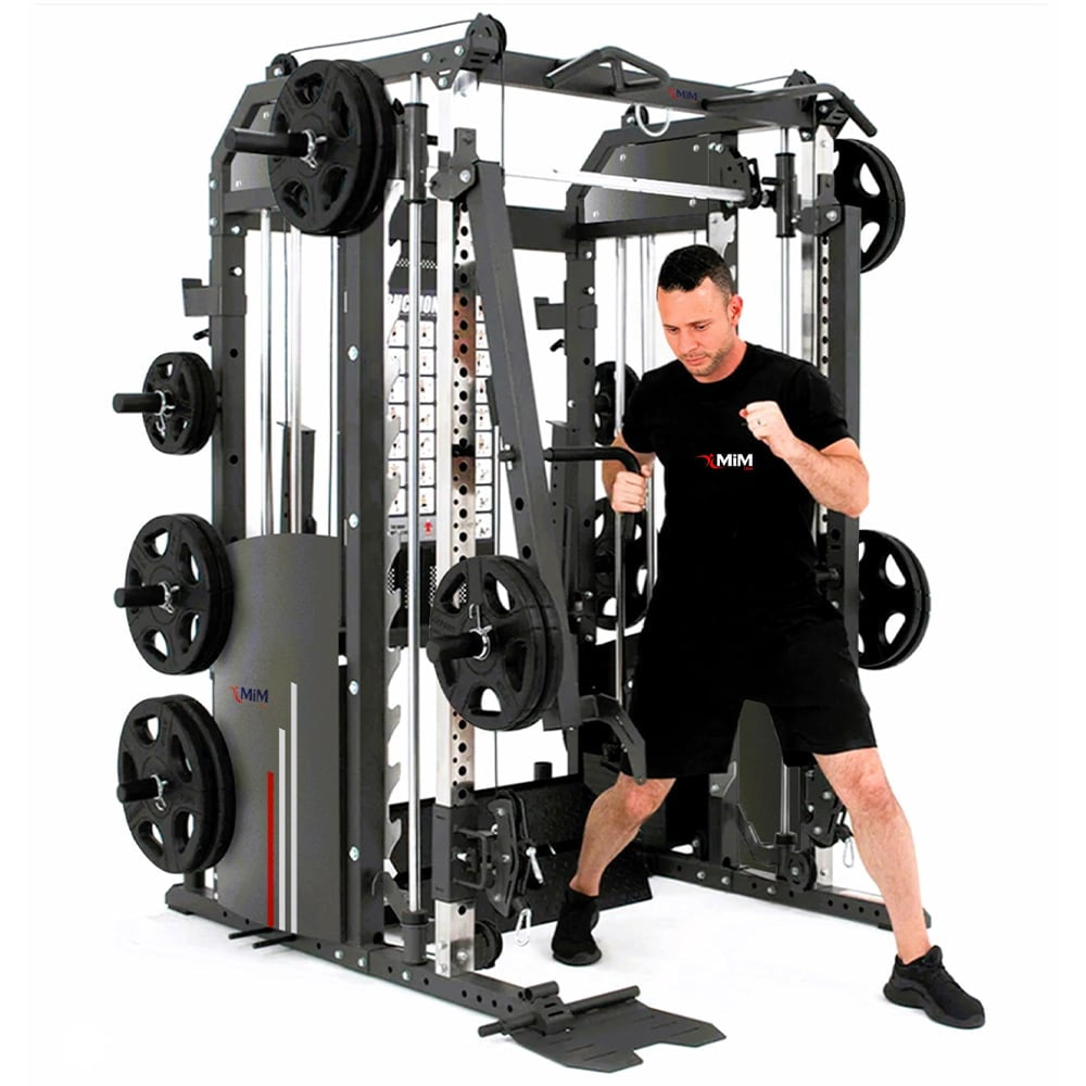 MIM USA Hercules Pro, All-In-One Home Gym, 400 Pound Weight Stack & Adjustable Pulley Ratio