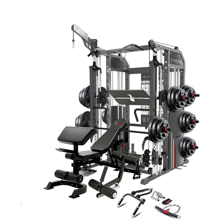 MIM USA Hercules Pro, All-In-One Home Gym, 400 Pound Weight Stack & Adjustable Pulley Ratio