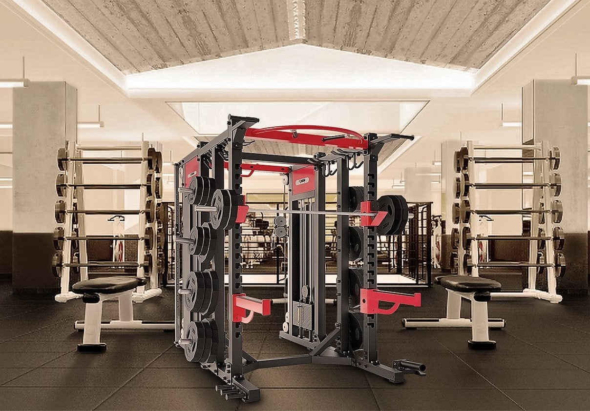 MiM USA Macho 1001, Commercial Power Rack Combo