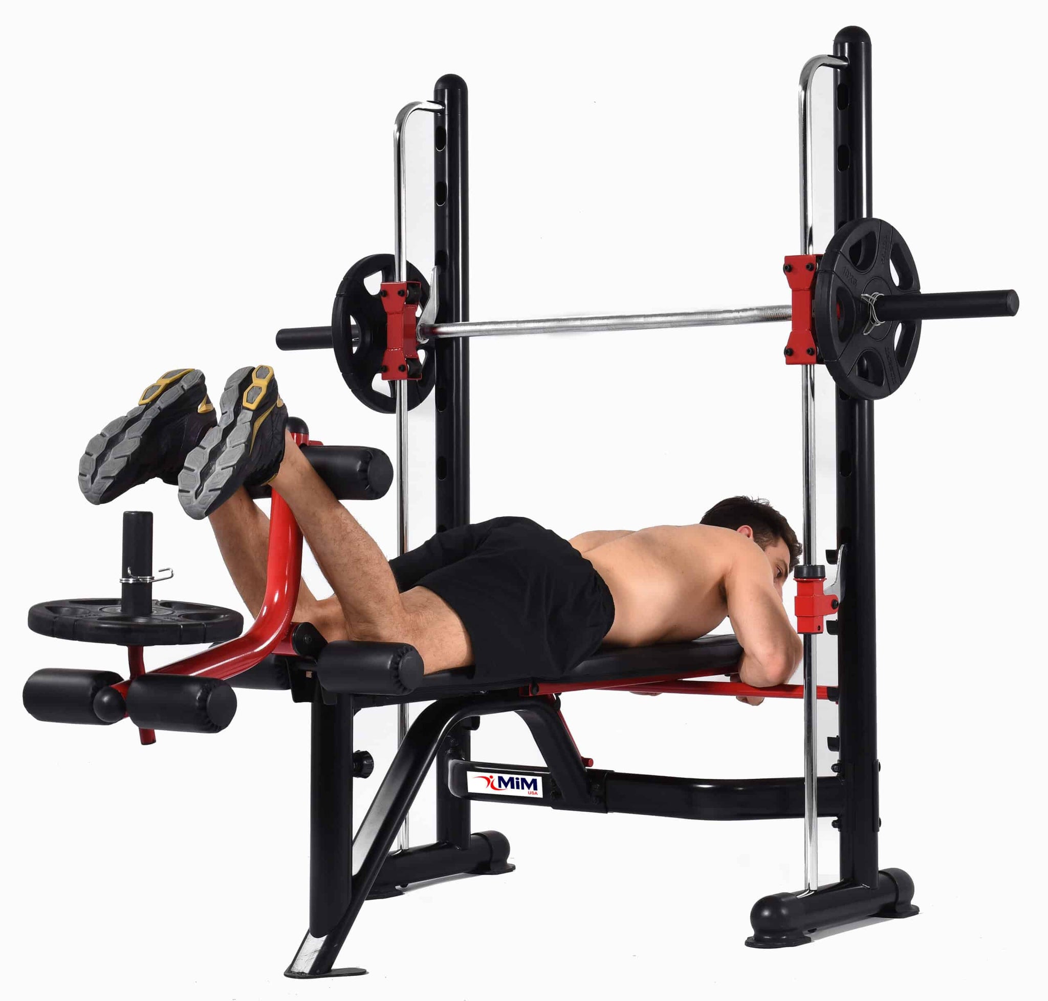 MiM USA Olympic Weight Bench & Squat Rack